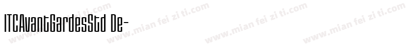 ITCAvantGardesStd De字体转换